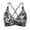 C-Black2212, variant on DHFJKG Bikini Tops For Women Adjustable Straps Cross-Back Floral Printed V Neck Twist Front Swimwear Top Trendy Beachwear