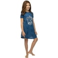thumbnail image 2 of Harry Potter Girls' Foil Print Hogwarts House Crest Nightgown Lounge Pajama - Ravenclaw Hufflepuff Gryffindor Slytherin, 2 of 7