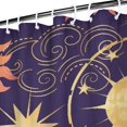 thumbnail image 4 of Gothic Shower Curtain Set - Dark Celestial Moon & Star Print, Mystical Cosmic Bath Decor, Waterproof Polyester 72"x84", Goth Aesthetic Gift, 4 of 5