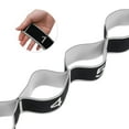 thumbnail image 3 of Banda de estiramiento de yoga Unique Bargains con 8 lazos para un estiramiento efectivo en negro y gris, 3 of 7