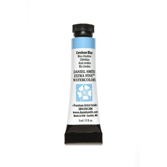 Daniel Smith Extra Fine Watercolor, 5 ml, Cerulean Blue