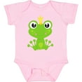 thumbnail image 3 of Inktastic Cute Frog, Green Frog, Frog Prince, Crown Boys or Girls Baby Bodysuit, 3 of 5