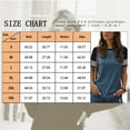 thumbnail image 3 of TEMOFON Womens Shirts Summer Short Sleeve Tops Going Out Tops for Women Color Block Tunic Tops Roundneck Blue Tees Dressy Casual Spring, 3 of 7