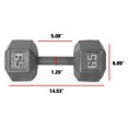 thumbnail image 3 of CAP Barbell en fonte hexagonale, 3 of 6