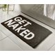 thumbnail image 1 of Alfombrilla de baño absorbente de agua XCF Get Naked súper suave antideslizante negro, 1 of 4