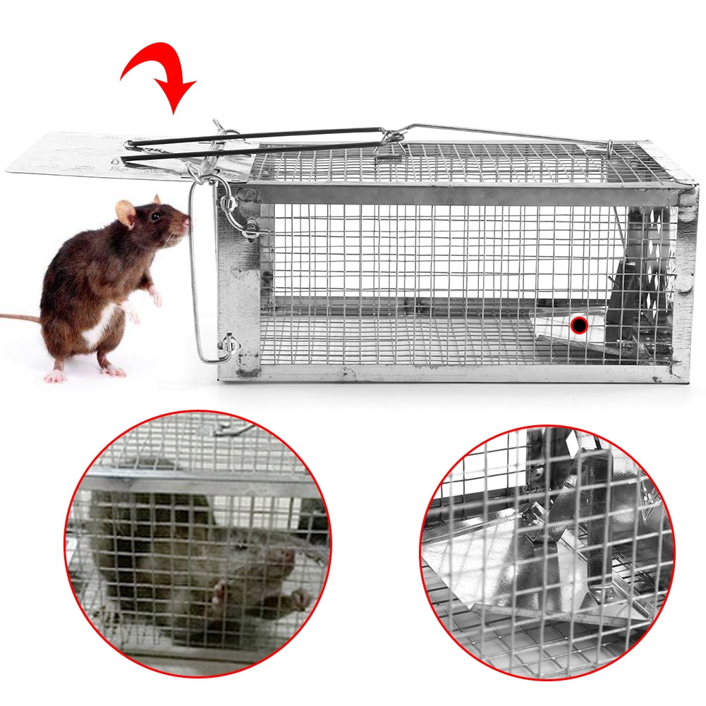 Garosa Single Door Rat Cage Mice Rodent Repeller Catch Bait Hamster