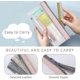 thumbnail image 3 of Juego de 3 estuches para lápices, estuches transparentes para lápices, estuche para bolígrafos con cremallera de TPU, estuche para guardar lápices, neceser de maquillaje para mujer, 3 of 4