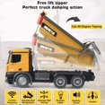 thumbnail image 4 of 1/14 Scale RC Excavator Full Functional Construction Vehicles Rechargeable RC Truck with Metal Shovel Lights Sounds, 4 of 6
