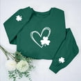 thumbnail image 1 of Sweat à Capuche Imprimé pour la Saint-Patrick, Col Rond, Manches Longues, 1 of 6