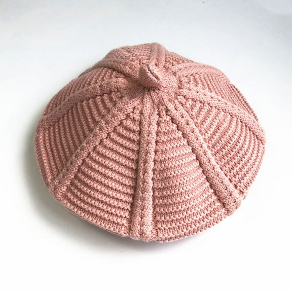 OUNONA Newborn Girl Hats French Wool Berets Children's Ear