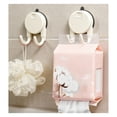 thumbnail image 5 of Dual Prong Suction Cup Hooks, Shower Suction Hooks, No Drill Removable Heavy Duty Suction Wall Hook, Reusable Double Hook Hanger for Bathroom & Kitchen 1Pcs White, 5 of 6