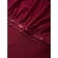 thumbnail image 7 of EMMIOL Women's Y2K Off-Shoulder Square Neck Long Sleeve Top with Front Tie, Trendy Slim Fit Spring/Fall Blouse, 7 of 7