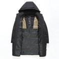 thumbnail image 5 of Chaqueta de plumón de lujo de diseñador para hombre, marca de invierno, con capucha extraíble, relleno de plumón de pato, ropa de abrigo para el frío, chaqueta de invierno para hombre, 5 of 5