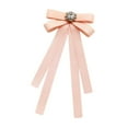 thumbnail image 3 of EHJRE Bow Tie for Women Pre Tied Bowtie Fashion Neck Tie Brooch Pin Ribbon Tie for School Uniform Wedding Costume Accessories Party Orange Pink, 3 of 9
