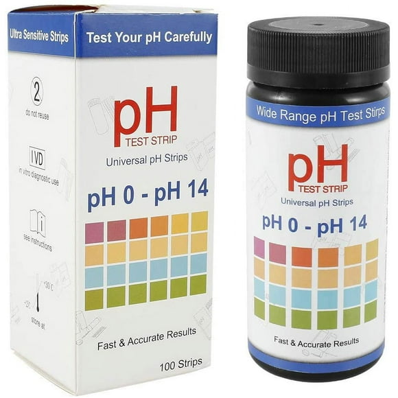 AMERTEER 100Pcs Soil Test Strips Soil Testing Kit Soil PH Test Strips Soil PH Test Kit for Home and Garden Lawn Farm Plants