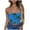 Blue, variant on Nmnitkp Tube Tops for Women Hawaiian Style Flower Graphic Print Strapless Top Bandeau Crop Top Premium Healthy Fabric Tube Top Summer Streetwear