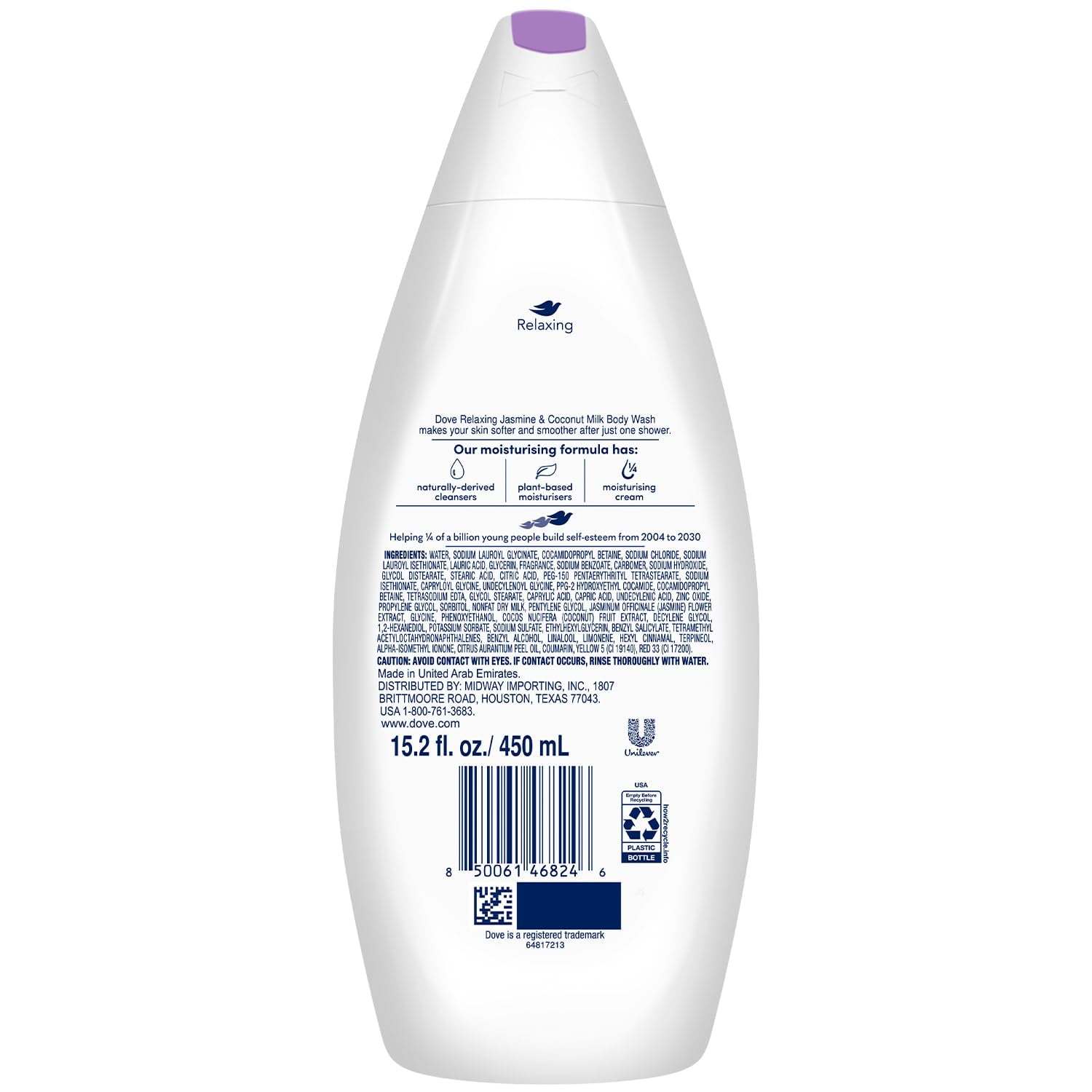 Dove Body Wash Relaxing 450 ML Pk of 4