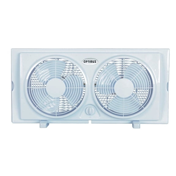 Optimus F-5280 Powerful 2 Speed Versatile 7 Inch Cool Air Home Twin Window Fan