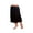 Black, variant on Women Lingerie Slips Satin Snip-it Half Slip Lace Underskirt Long