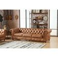thumbnail image 3 of Pemberley Row Top Grain Leather Light Chestnut Sofa Rectangular 95" Assembled, 3 of 8