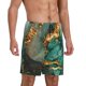 thumbnail image 2 of Fotbe Emerald Color Gold Marble Pantalones Cortos de Pijama para Hombre, Ropa de Dormir, Pantalones de Pijama Cortos para Hombre-Large, 2 of 6
