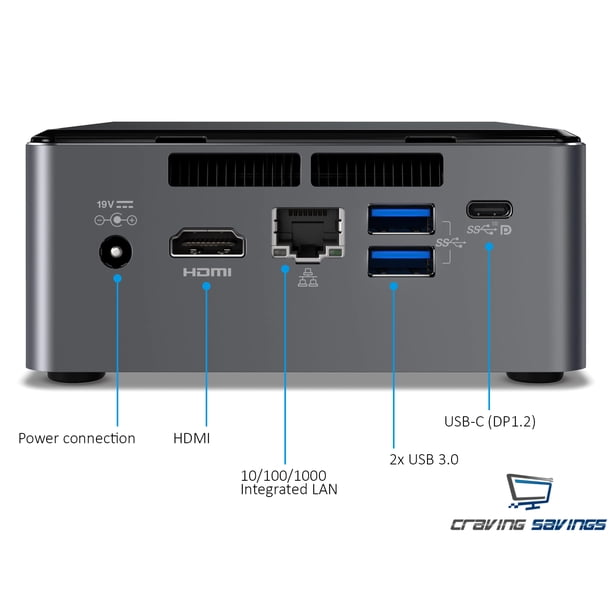 Intel NUC7i5BNH Mini PC, Intel Core i5-7260U 2.2GHz, 16GB DDR4
