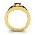 thumbnail image 2 of 2.00 Carat Pear Cut Garnet Gemstone & Natural Diamond Beautiful Proposal Ring for Women Solid 14K Yellow Gold Size 9 by Diamond-Capitals, 2 of 8