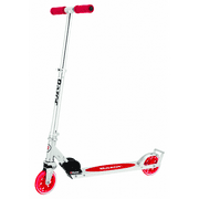 Angle View: Razor A3 Kick Scooter for Kid's with Larger Wheels, Front Suspension, Wheelie Bar, Lightweight, Foldable and Adjustable Handlebars