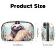 thumbnail image 5 of Sloth Waterproof Oxford Fabric Storage Case with Charger Pouch, Small Portable Storage Box, and Cable Organizer Travel - 5.9x9.44x3.14 in, 5 of 6