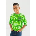 Minecraft Creeper Mobs Big Boys 2 Pack Long Sleeve TShirts Little Kid