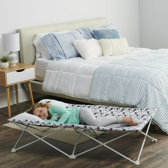 Regalo My Cot Pal Cama portátil extralarga para niños pequeños - Pestañas, color blanco, pequeña individual