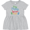 thumbnail image 3 of Inktastic My Poppy Loves Me Girls Baby Dress, 3 of 5