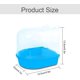 thumbnail image 2 of Baño para loros, 12,5 × 13 × 13,5 cm, baño para pájaros azul, baño para loros para mascotas, accesorios para jaulas de pájaros, espejo de baño, caja de ducha, jaula JM, 2 of 5