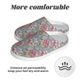 thumbnail image 6 of Lsque Watercolor Butterflies Pattern Womens Comfort Cotton on Scuff With Memory Foam and Anti-skid Sole Slipper-37/38, 6 of 7