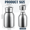 thumbnail image 6 of 2 Pcs 10oz Mini Stainless Steel Water Bottle Slim Insulated Thermal Small Vacuum Hot Cold Bulk, 6 of 8