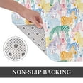 thumbnail image 3 of Kdxio Zebra Colourful,16" x 24", Non-Slip Front Door Mats,Outdoor Welcome Mat Washable, 3 of 9