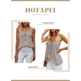 thumbnail image 3 of HOTAPEI Tank Tops for Women Spaghetti Strap V Neck Button Down Cami Tank Top Casual Shirts, 3 of 5