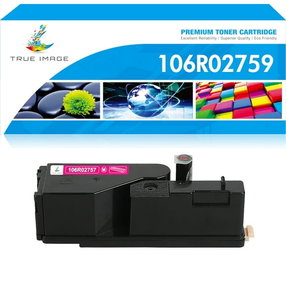 True Image 1-Pack Compatible Toner Cartridge for Xerox 106R02757 Phaser 6020 6022 WorkCentre 6025 6027 (Magenta)