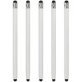 thumbnail image 1 of 5pcs Stylus Pens for Touch Screens Dual Rubber Tips Capacitive Stylus Universal Tablet Pen Sensitivity Precision, White, 1 of 1