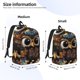 thumbnail image 2 of Disketp Quirky Owl With Glasses Mochila de Lona Estampada, Mochila Escolar de Viaje Ligera para Estudiantes y Portátil-Small, 2 of 5