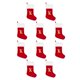 thumbnail image 3 of Wosthever Medias navideñas personalizadas rojas: ambiente festivo con tejido de precisión El tejido de precisión es grande Red K K roja grande 10Conjunto, 3 of 6