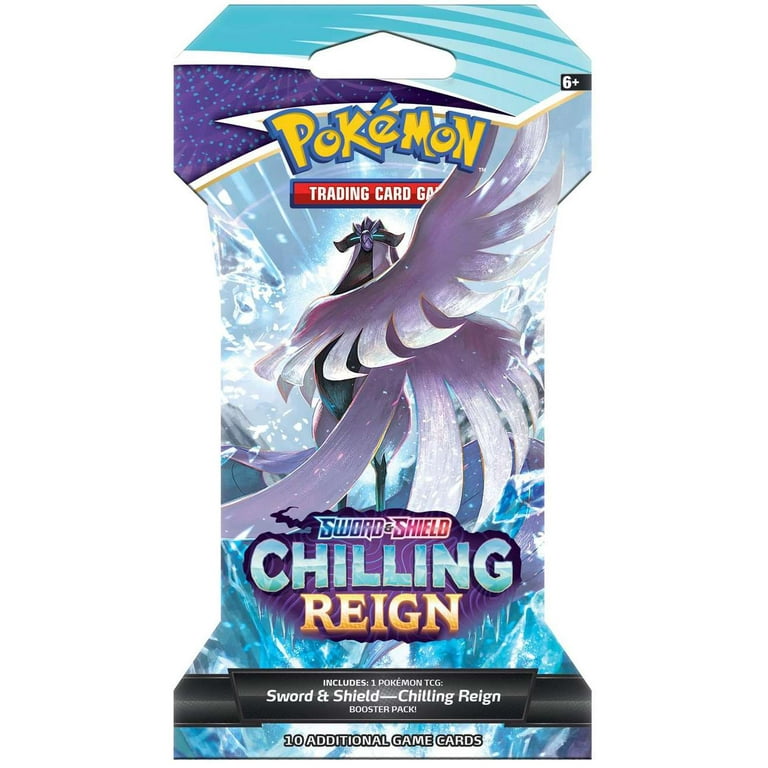 Pokemon Trading Card Game Sword & Shield Chilling Reign Booster HANGER Pack  (10 Cards) - Walmart.com