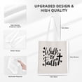 thumbnail image 4 of VIVACITE Christian Tote Bags for Women Vintage Canvas Tote Bag for Women Bible Tote Bags for Women Christian Gifts for Women Faith Church Bags for Women Bible Bag with Bible Verse 2 Corinthians 5:7, 4 of 6