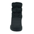 thumbnail image 4 of Soda Style Snow - Faux Fur Lining Micro suede Soft Nylon Ankle Fashion Bootie w/Adjustable Elastic Black 8, 4 of 5