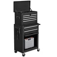 thumbnail image 3 of Spaco Rolling Cabinet Storage Chest Box Garage Toolbox-Black, Rolling Tool Box with Wheels, 3 of 9