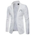 thumbnail image 4 of Men's Fashion Slim Fit for Spring Summer Lightweight Suit Jacket with Material, 4 of 4