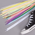 thumbnail image 2 of Cordones de tela para zapatillas de deporte, cordones planos suaves de 8mm, 60-160cm, 1 par, venta al por mayor, 2 of 4