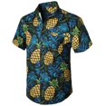 thumbnail image 4 of Camisas florales tropicales para hombres, ropa con impresión 3D, camisa hawaiana de vacaciones, camisetas de manga corta Y2K, ropa vintage, blusa con solapa, 4 of 5
