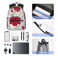 thumbnail image 5 of Goofa Leaves And Anemone Print Casual Backpack for Women Men,Waterproof High School Bookbag,Lightweight Travel Daypack,Classic College Backpack,Laptob Backpack, 5 of 6