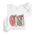 thumbnail image 4 of Gigi Ink-Printed Lace Christmas Sweatshirt Grandma Holiday Sweater -Each Saying Sold Separately White Sweatshirt Adult XLarge, 4 of 4